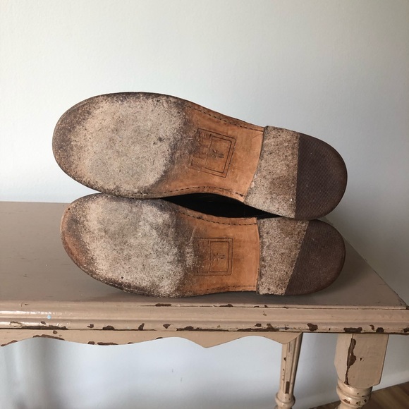 Frye Paige Tall Brown Leather Riding Boots - Picture 5 of 8